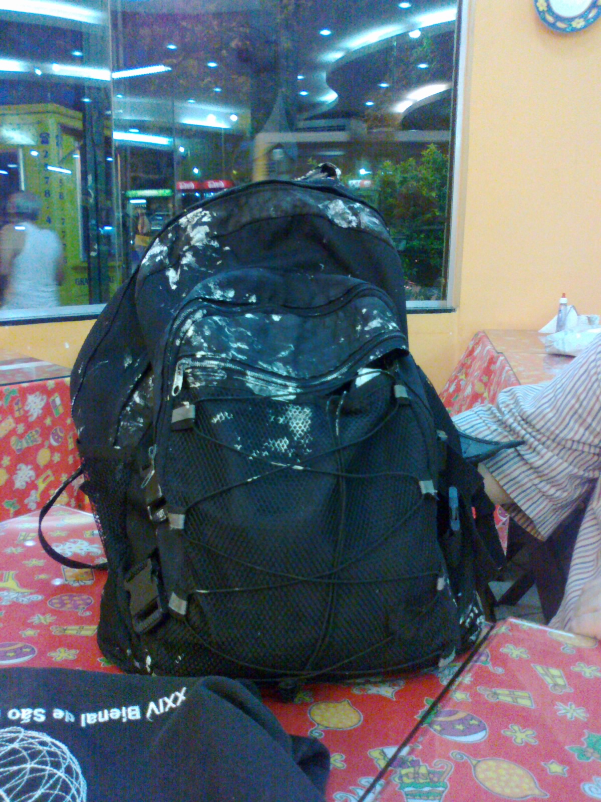  Figura 7 – A mochila de trabalho de Fabiano Har Stilisto. Fotografia da autora.